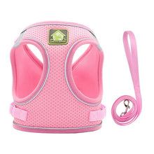 Load image into Gallery viewer, Padded Reflective Pet Harness With Leash - Shaggy Waggy Pets