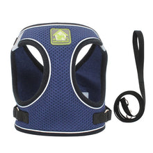 Load image into Gallery viewer, Padded Reflective Pet Harness With Leash - Shaggy Waggy Pets