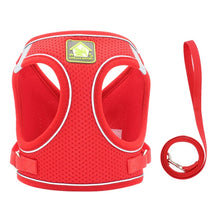 Load image into Gallery viewer, Padded Reflective Pet Harness With Leash - Shaggy Waggy Pets
