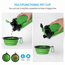 Load image into Gallery viewer, Collapsible Folding Bowl and Bottle Traveler - Shaggy Waggy Pets

