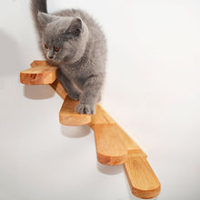 Load image into Gallery viewer, Wall-Mounted Cat Climbing Wood Ladder
