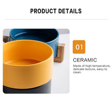 Load image into Gallery viewer, Premium Ceramic Bamboo Pet Bowl - Shaggy Waggy Pets
